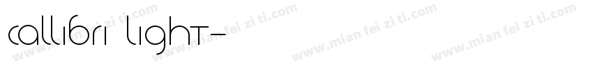 callibri light字体转换